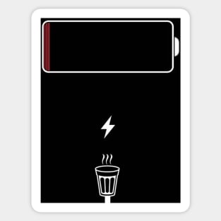 Tea/Coffee For Lightning Fast Charge In Your System/Battery Sticker